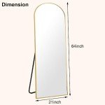 HARRITPURE Full-Length Floor Mirror - 65 x 22 Inches
