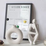 White Ceramic Donut Vase for Modern Decor