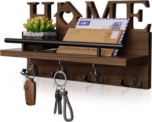 Wall-Mounted Key Holder with Home Decor Style