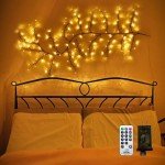 Flexible 7.5FT Willow Vine String Lights with Remote