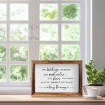 Framed Wood Sign "The Best Things In Life