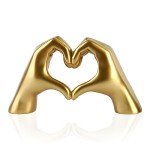 Gold Decorative Finger Statue for Home Accents