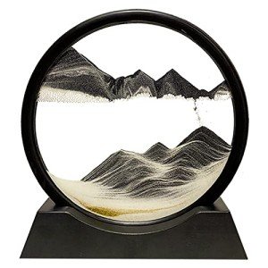 3D Deep Sea Sand Art in Round Frame