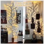 Flexible 7.5FT Willow Vine String Lights with Remote