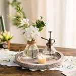 Rustic Wooden Candle Holder Tray - Small 11-Inch