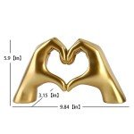 Gold Decorative Finger Statue for Home Accents