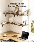 Set of 4 Corner Floating Wall Shelves