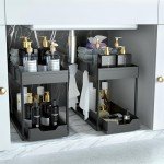 DEKAVA 2-Tier Sliding Under-Sink Organizer