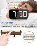 Large 7-Inch LED Digital Alarm Clock with USB