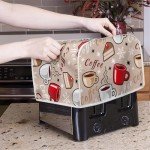 Coffee Cup Toaster Cover for 2 Slice Appliance