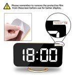 Large 7-Inch LED Digital Alarm Clock with USB
