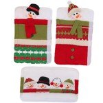 Snowman Refrigerator Door Handle Covers - 3 Pack