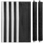 Set of 4 Black Refrigerator Door Handle Covers
