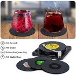 Valdivia Retro Vinyl Coasters - Set of 6