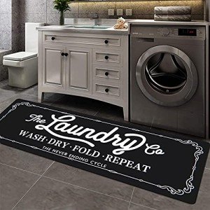Pauwer Non-Slip Laundry Room Rug Runner 20"x59