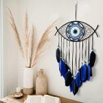 Handmade Evil Eye Dream Catcher Wall Hanging Decor