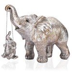 Lucky Silver Elephant Statue for Home & Office