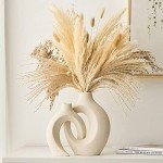 White Ceramic Vase Set for Home Décor