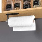 Under Cabinet Paper Towel Holder - Black Stainless Steel