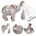 Lucky Silver Elephant Statue for Home & Office