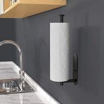 Under Cabinet Paper Towel Holder - Black Stainless Steel