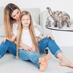 Lucky Silver Elephant Statue for Home & Office