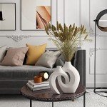 White Ceramic Vase Set for Home Décor