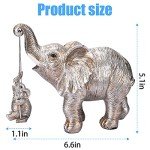 Lucky Silver Elephant Statue for Home & Office