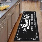 Pauwer Non-Slip Laundry Room Rug Runner 20"x59