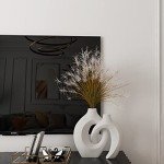 White Ceramic Vase Set for Home Décor