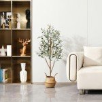 Lifelike 1.2m Artificial Olive Tree for Home