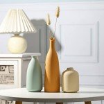 Modern Ceramic Vase Set of 3 for Home Decor