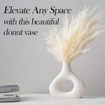 Modern White Ceramic Vases Set for Home Décor