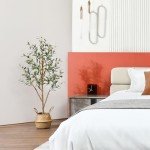 Lifelike 1.2m Artificial Olive Tree for Home