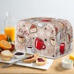 Coffee Cup Toaster Cover for 2 Slice Appliance