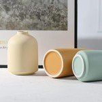 Modern Ceramic Vase Set of 3 for Home Decor