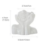 Modern Minimalist Ceramic Face Vase for Home