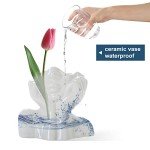 Modern Minimalist Ceramic Face Vase for Home