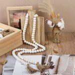 58” Wood Bead Garland for Home Decor