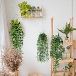 3-Pack Artificial Hanging Plants for Home Decor
