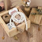 58” Wood Bead Garland for Home Decor