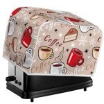 Coffee Cup Toaster Cover for 2 Slice Appliance