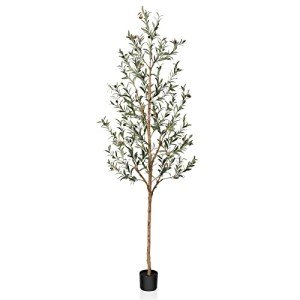 Tall Artificial Olive Tree with Lifelike Fruits