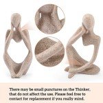 Resin Thinker Statue Set - Abstract Home Decor