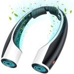 Portable Neck Fan: Rechargeable, High-Speed, 4 Speeds