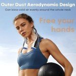 Portable Neck Fan: Rechargeable, High-Speed, 4 Speeds