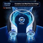 Portable Neck Fan: Rechargeable, High-Speed, 4 Speeds