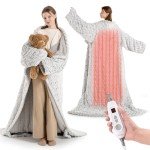Cozy Bearhug Wearable Heated Blanket with Sleeves