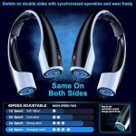 Portable Neck Fan: Rechargeable, High-Speed, 4 Speeds