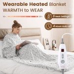 Cozy Bearhug Wearable Heated Blanket with Sleeves